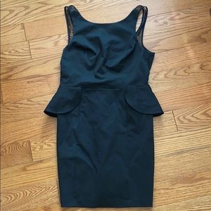 Black Peplum Dress